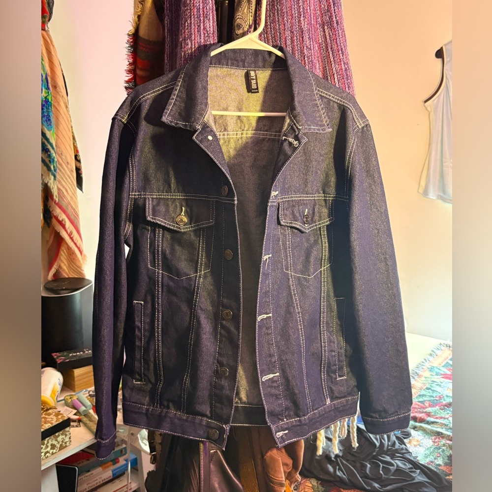 Jean Jacket with white stitching